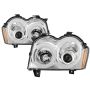 SPYDER 5086112 Light Bar Projector Headlights - Chrome