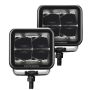 Go Rhino 750400321SCS Xplor Blackout Series Cube LED Spot Light Kit (Surface/Threaded Stud Mnt) 3x3 - Blk (Pair)