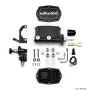 Wilwood 261-15665-BK Compact Tandem M/C - 1in Bore w/RH Bracket and Valve (Mustang Pushrod) - Black