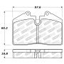 Stoptech 309.06090 Performance ST-40 4 Piston Front Caliper Brake Pads