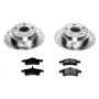 PowerStop K2151 Z23 Daily Driver Carbon-Fiber Ceramic Brake Pad and Drilled & Slotted Rotor Kit