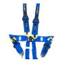 NRG SBH-HRS6PCBL FIA 6pt 2in. Shoulder Belt for HANS Device/ Rotary Cam Lock Buckle/ 3in. Waist Belt - Blue