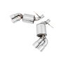AWE Tuning 3015-42093 16-19 Chevrolet Camaro SS Axle-back Exhaust - Touring Edition (Quad Chrome Silver Tips)