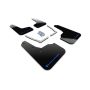 Rally Armor MF50-UR-BLK/BL Black Mud Flap/Blue Logo