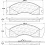 Stoptech 309.04110 Sport Brake Pads w/Shims - Front