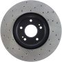 Stoptech 128.46064L 03-06 Mitsubishi Lancer Evo AWD Drilled Left Front Rotor