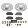 PowerStop K7736 Z23 Daily Driver Carbon-Fiber Ceramic Brake Pad and Drilled & Slotted Rotor Kit