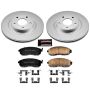 PowerStop CRK2282 Genuine Geomet Coated Rotor and Low-Dust Ceramic Brake Pad Kit
