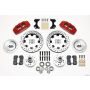 Wilwood 140-10741-DR Dynapro 6 Front Hub Kit 12.19in Drilled Red WWE ProSpindle
