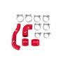 Mishimoto MMHOSE-SUBJ-INT4RD 04-07 Subaru WRX STI (STI only) JDM Red Silicone Intercooler Hoses