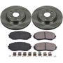 PowerStop KOE5886 OE Stock Replacement Low-Dust Ceramic Brake Pad and Rotor Kit