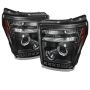 SPYDER 5071729 Projector Headlights - CCFL Halo - DRL - Black