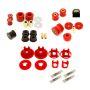 BMR 10-11 5th Gen Camaro Street Version Total Suspension Bushing Kit (BK041/BK021/BK022) - Black/Red