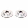 PowerStop AR8305XPR PowerStop Evolution Performance Drilled, Slotted & Plated Brake Rotor Pair