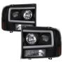 SPYDER 5084491 1PC Light Bar Projector Headlights - Black
