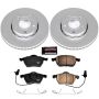 PowerStop CRK528 Genuine Geomet Coated Rotor and Carbon-Fiber Ceramic Brake Pad Kit