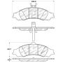 Stoptech 308.10430 Street Touring Brake Pads