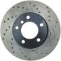 Stoptech 128.34077L 08-10 BMW 128i Cross Drilled Left Front Rotor