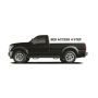 N-Fab F8084RC-4 Nerf Step 80-96 Ford F-250 80-92 F-150 Regular Cab 8ft Bed - Gloss Black - Bed Access - 3in