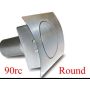 Round Fuel Door  Curved Surfaces