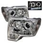 SPYDER 5010247 Projector Headlights - LED Halo - Chrome