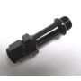Fragola -6AN x 9/16-24 Carb Adapter Long 3in - Black