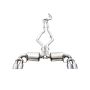 AWE Tuning 3015-42148 2019+ BMW M340i (G20) Non-Resonated Touring Edition Exhaust - Quad Chrome Silver Tips