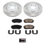 PowerStop SC8011 Semi-Coated Rotor and Low-Dust Ceramic Brake Pad Kit