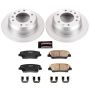 PowerStop CRK5906 Genuine Geomet Coated Rotor and Low-Dust Ceramic Brake Pad Kit