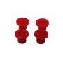 Energy Suspension 9.9554R Universal End Plug Set .53in Dia - Red