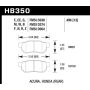 Hawk Performance HB350D.496 ER-1 Disc Brake Pad