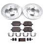 PowerStop K1617 Z23 Daily Driver Carbon-Fiber Ceramic Brake Pad and Drilled & Slotted Rotor Kit