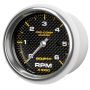 AutoMeter 3-3/8in In-Dash Tachometer, 0-6,000 RPM, Marine Carbon Fiber