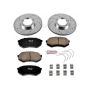 PowerStop K1232 Z23 Daily Driver Carbon-Fiber Ceramic Brake Pad and Drilled & Slotted Rotor Kit
