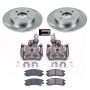 PowerStop KCOE7752 OE Stock Replacement Low-Dust Ceramic Brake Pad, Rotor and Caliper Kit