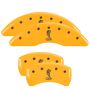 MGP 4 Caliper Covers Engraved Front & Rear Tiffany Snake Yellow finish black ch