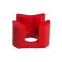 Prothane 02-05 Honda Civic Front Motor Mount Insert - Red