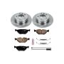 PowerStop KOE502 OE Stock Replacement Low-Dust Ceramic Brake Pad and Rotor Kit