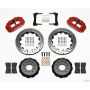 Wilwood 140-9109-DR Narrow Superlite 6R Front Hat Kit 13.06in Drill Red 2005-2014 Mustang