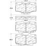 Stoptech 309.04360 Sport Brake Pads w/Shims and Hardware - Front