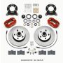Wilwood 140-13476-R Forged Dynalite-M Front Kit 11.30in 1 PC Rotor&Hub Red 1965-1969 Mustang Disc & Drum Spindle