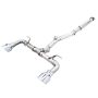 AWE Tuning 3020-32279 AWE Subaru BRZ/ Toyota GR86/ Toyota 86 Track Edition Cat-Back Exhaust- Chrome Silver Tips