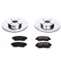 PowerStop K1151 Z23 Daily Driver Carbon-Fiber Ceramic Brake Pad and Drilled & Slotted Rotor Kit