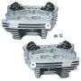 S&S Cycle 90-1360 84-99 BT Super Stock Cylinder Heads - Wrinkle Natural Aluminum Finish