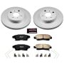 PowerStop CRK1151 Genuine Geomet Coated Rotor and Low-Dust Ceramic Brake Pad Kit