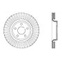 StopTech 11-15 Jeep Grand Cherokee Front Left Drilled Sport Brake Cryo Rotor (Excludes SRT8)
