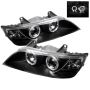 SPYDER 5009081 Projector Headlights - LED Halo - Black