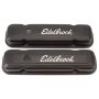 EDELBROCK EDE4453 Valve Cover Kit Pontiac V8 Signature Series Blk
