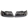 Raxiom 422713 99-04 Ford Mustang Axial Series Headlights w/ Sequential LED Bar- Blk Housing (Clear Lens)