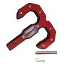 GEN-Y Hitch GH-0075 Gen-Y Hulk 2.5 32K Tow Hook 2.5in Shank w/GH-097 Pin/GH-011 Twist Clip - Black/Red
